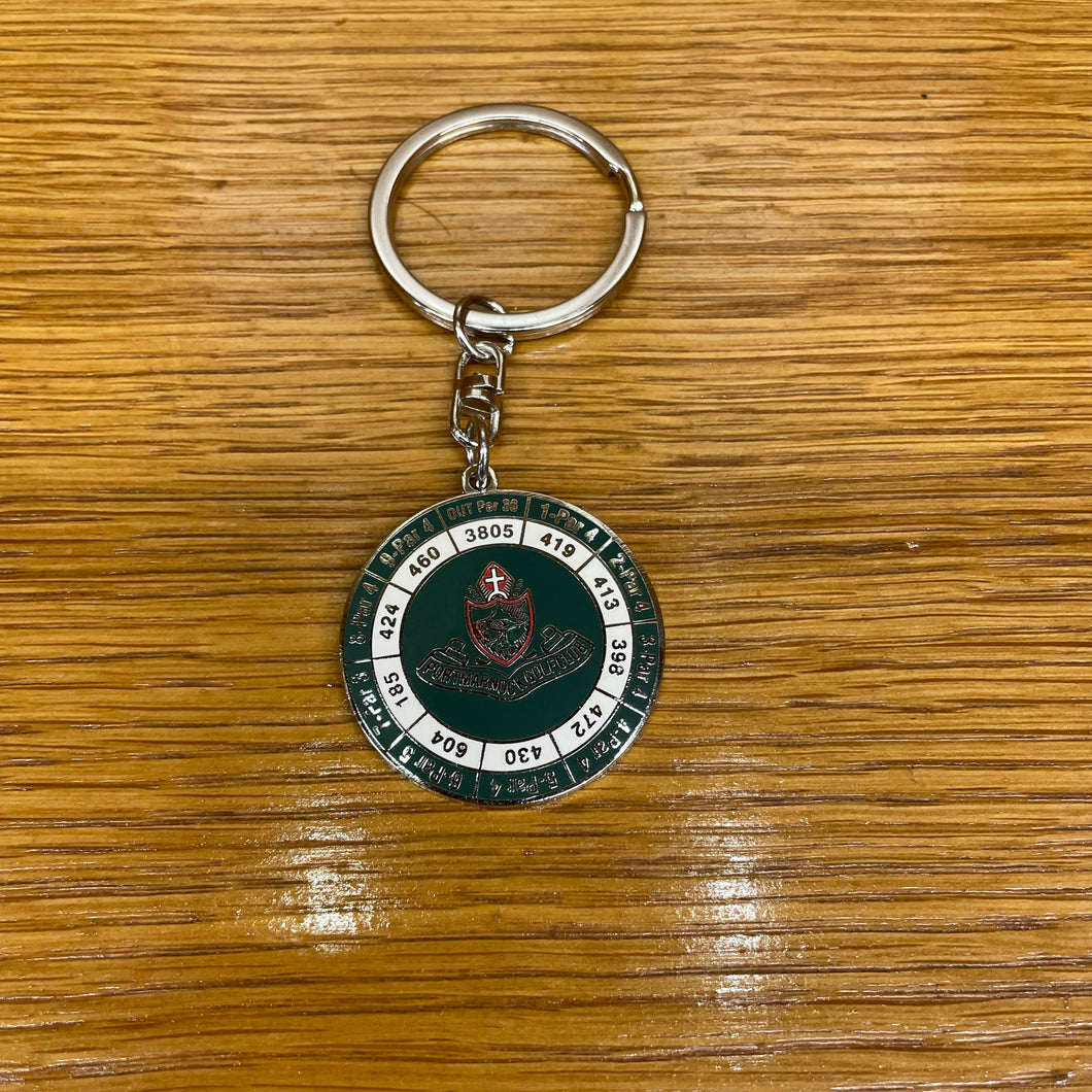 PGC Yardage Key Ring