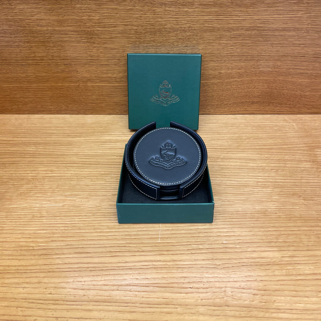 AK Leather Coaster Set